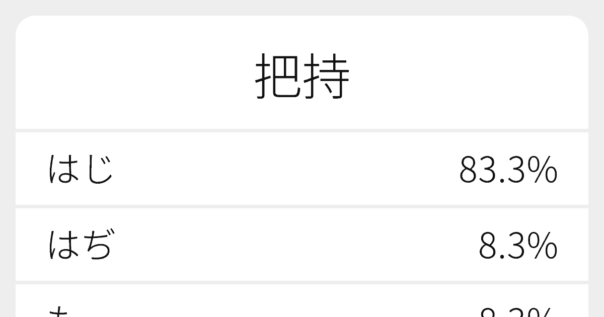 把持