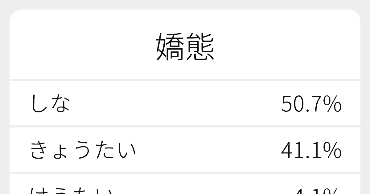 嬌態