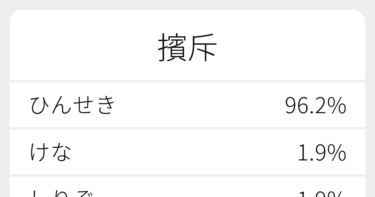 擯斥