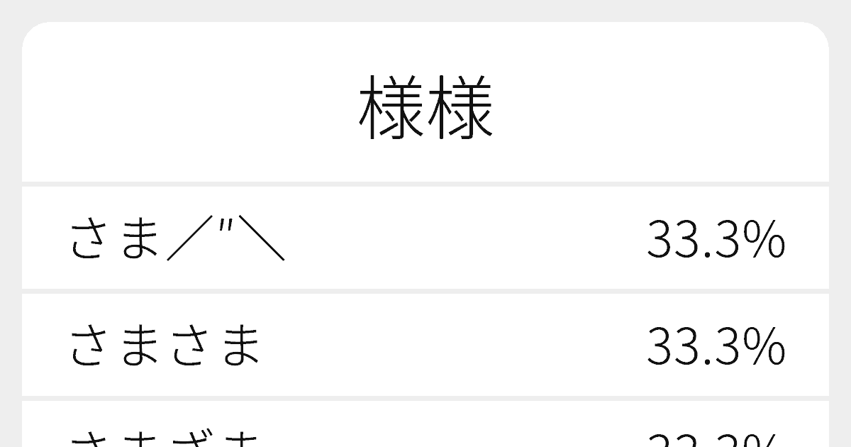 様様